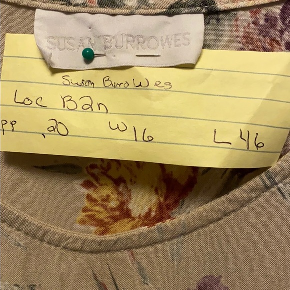 Vintage 90s Grunge button short sleeve shirt light floral maxi dress tie… - Picture 10 of 10